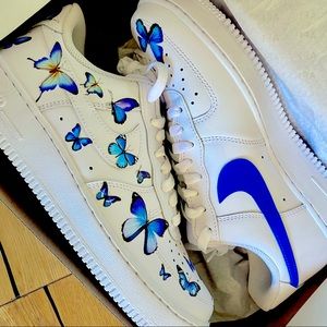 Brand new custom Butterfly Nike Air Force Ones.